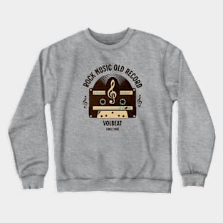 vintage cassette old music record b15 Crewneck Sweatshirt